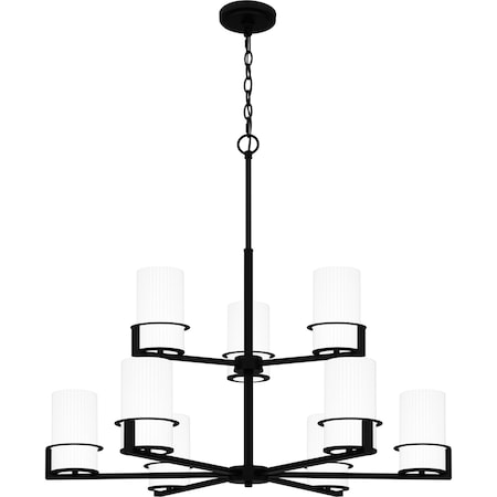 Quoizel Seymour Chandelier 9 Lights Matte Black SEY5032MBK